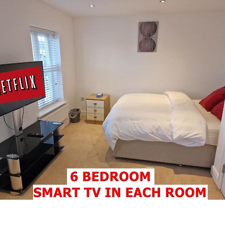 Nightrest Homes 6 Bedroom House- Smart Tv In Each Room - Parking - Wifi Milton Keynes Exterior foto